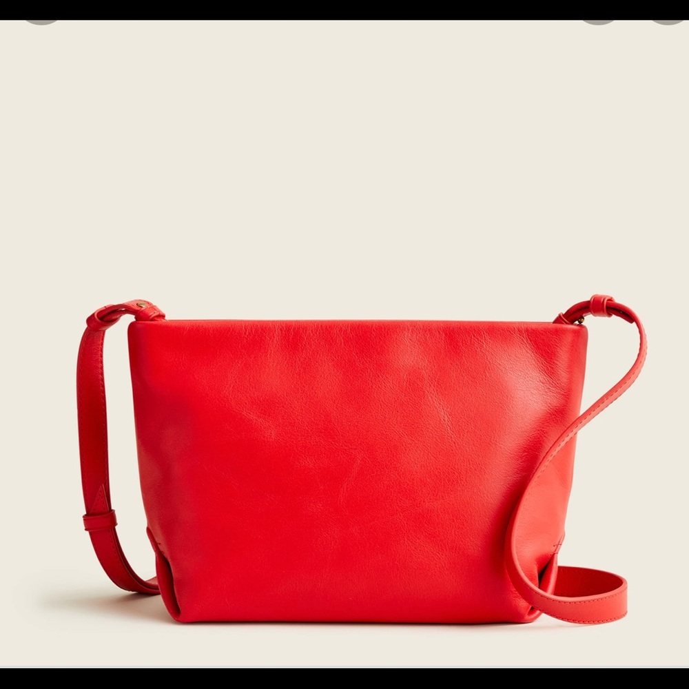 Jcrew Oslo soft leather bag in red (new)